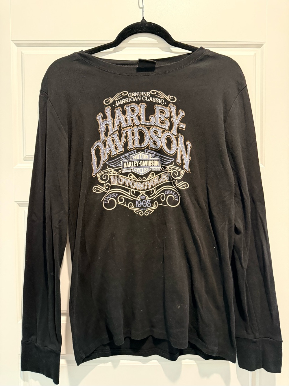 Harley-Davidson Black Graphic Logo Long Sleeve Shirt